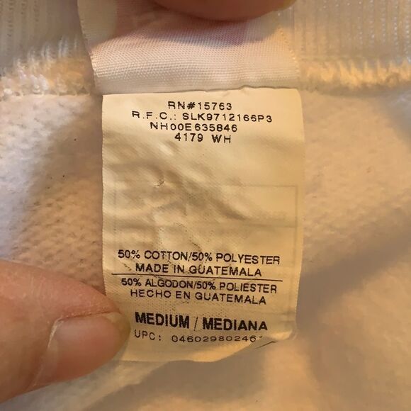 Vtg handmade Christmas candle white sweatshirt - Picture 12 of 13